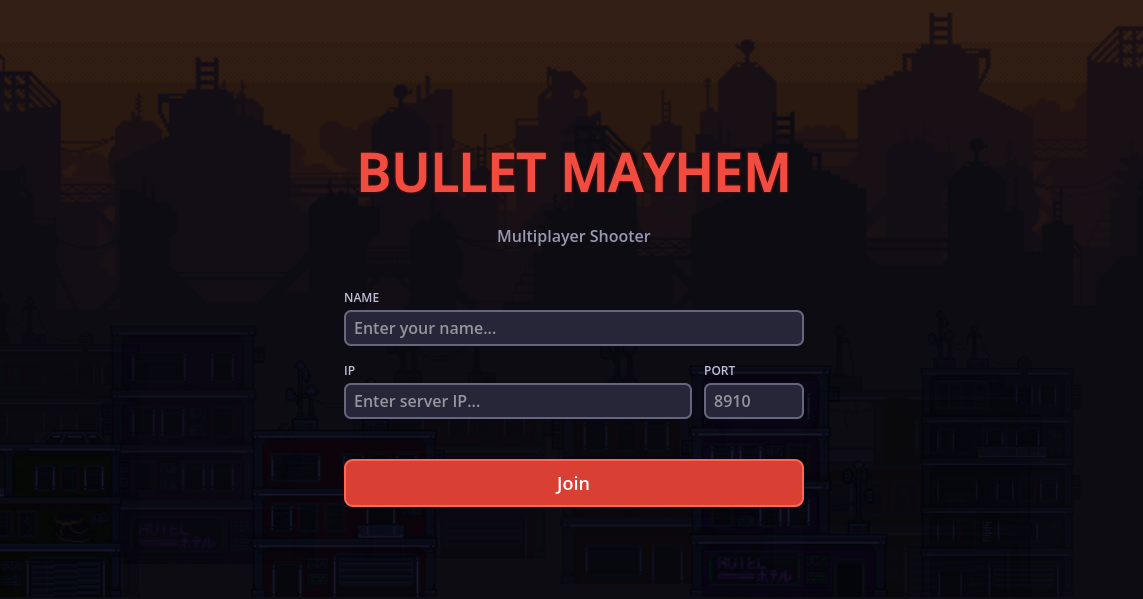 Bullet Mayhem Lobby