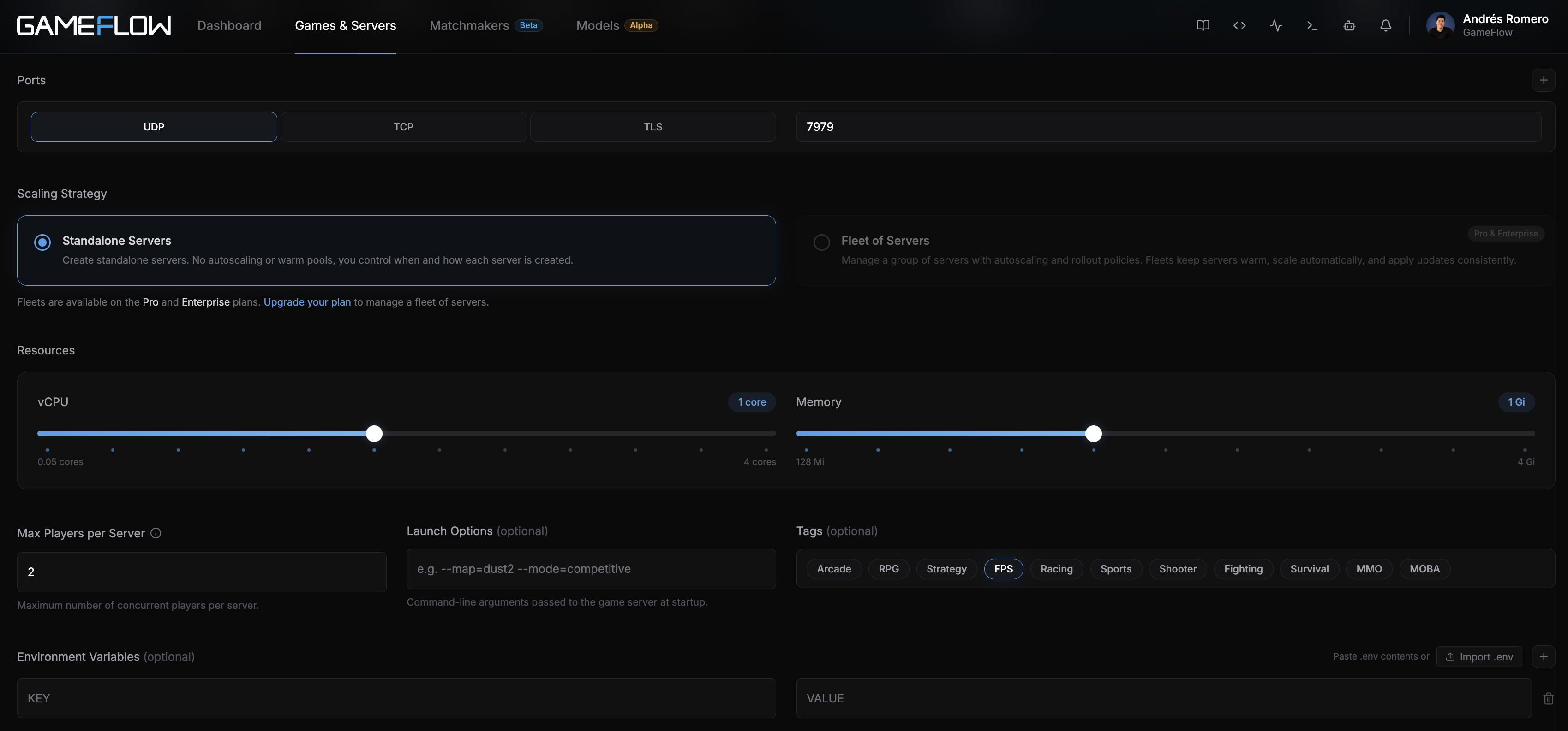 Server Settings